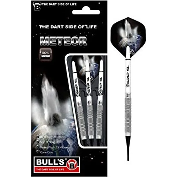 BULL'S Meteor Mt2 Soft Dart, Silber, 18g