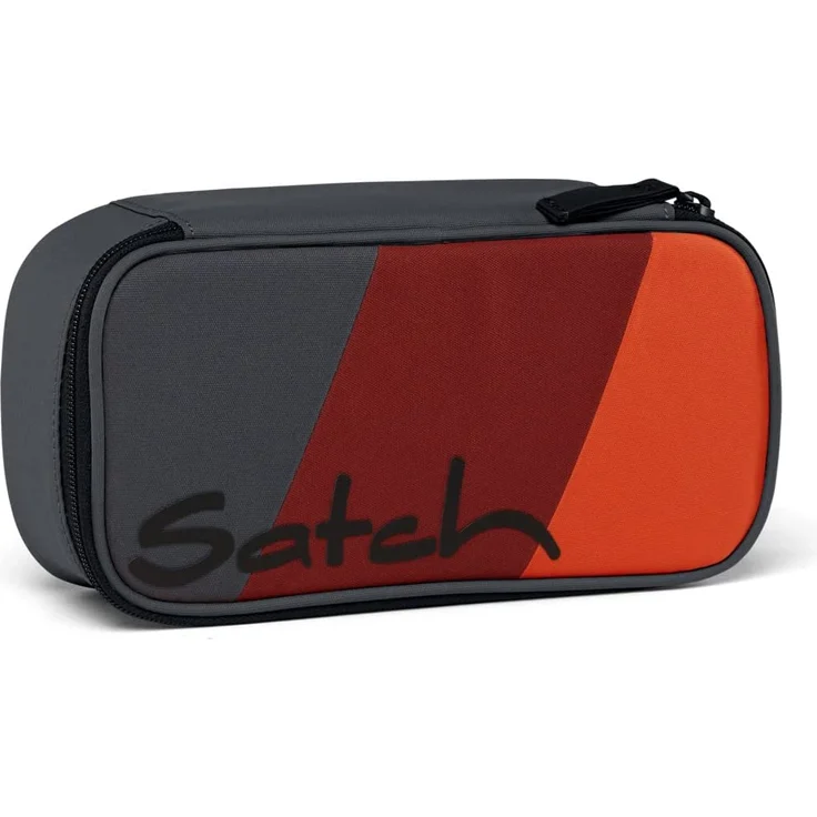 Satch 'Schlamperbox Fire up', 22 x 6 x 10 cm, grau/orange/rot – Bild 1