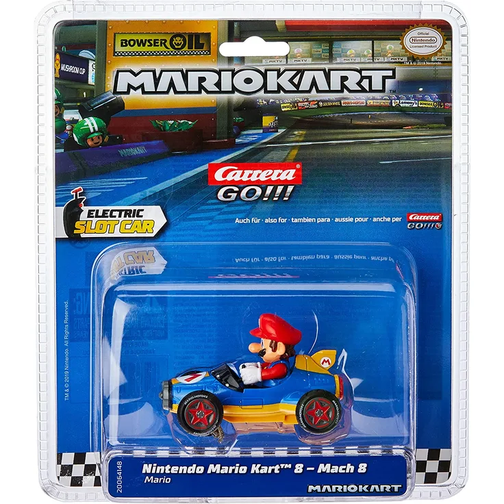 Carrera 20064148 Nintendo Kart Mach 8-Mario, Mehrfarbig