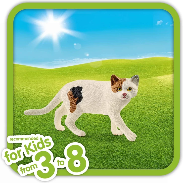 Schleich Farm World Spielfigur Amerikanische Kurzhaarkatze – Bild 2