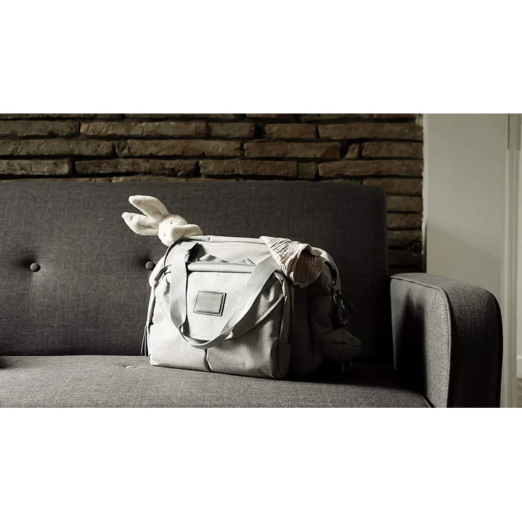 BEABA Geneve lll Wickeltasche aus grauem Heidekraut – Bild 2