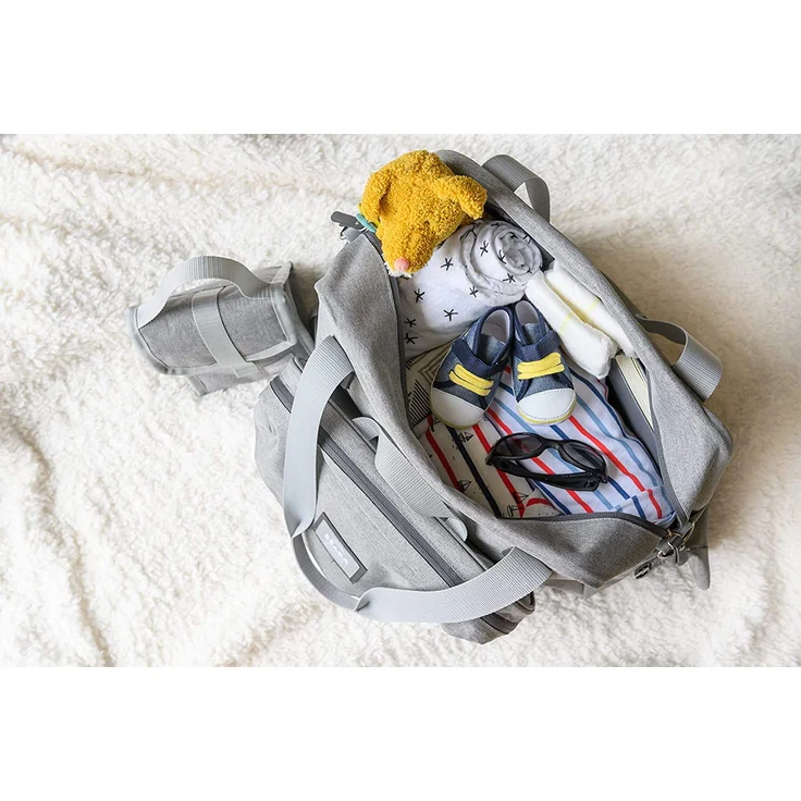 BEABA Geneve lll Wickeltasche aus grauem Heidekraut – Bild 7