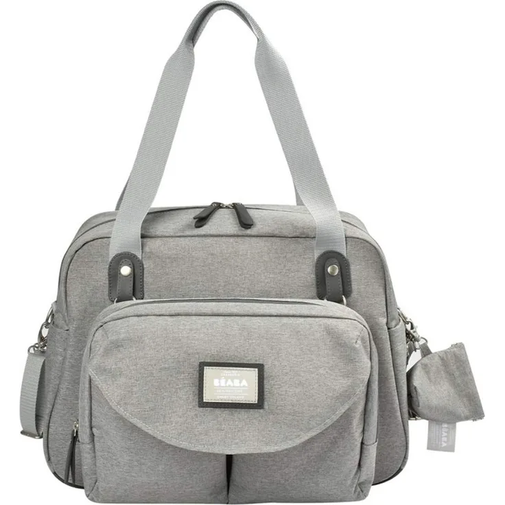 BEABA Geneve lll Wickeltasche aus grauem Heidekraut