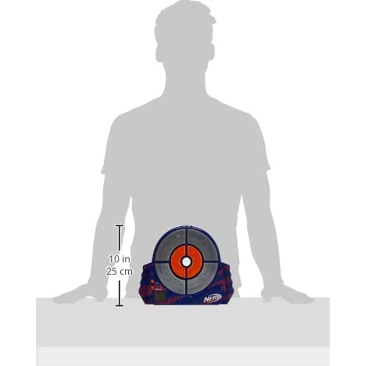 Nerf Elite Digitale Zielscheibe NER0156 interaktive Zielscheibe mit Licht und Sounds und verstellbarem Standbein, trainiere alleine oder im Team – Bild 6