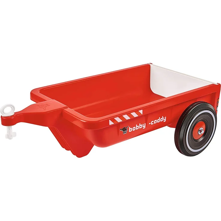 BIG-Bobby-Caddy - Bobby-Car Anhänger für drinnen und draußen, für das BIG-Bobby-Car, Ladevolumen: 3 Liter, für Kinder ab 1 Jahr – Bild 1