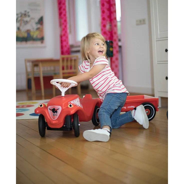 BIG-Bobby-Caddy - Bobby-Car Anhänger für drinnen und draußen, für das BIG-Bobby-Car, Ladevolumen: 3 Liter, für Kinder ab 1 Jahr – Bild 4