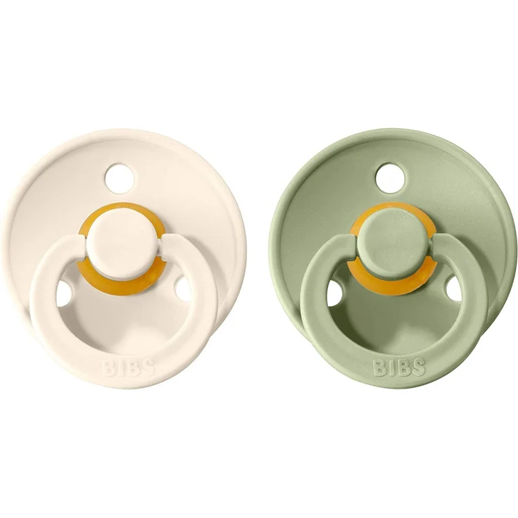 BIBS Schnuller aus Naturgummi Ivory/Sage 18+ Monate (Bibs) – Bild 2