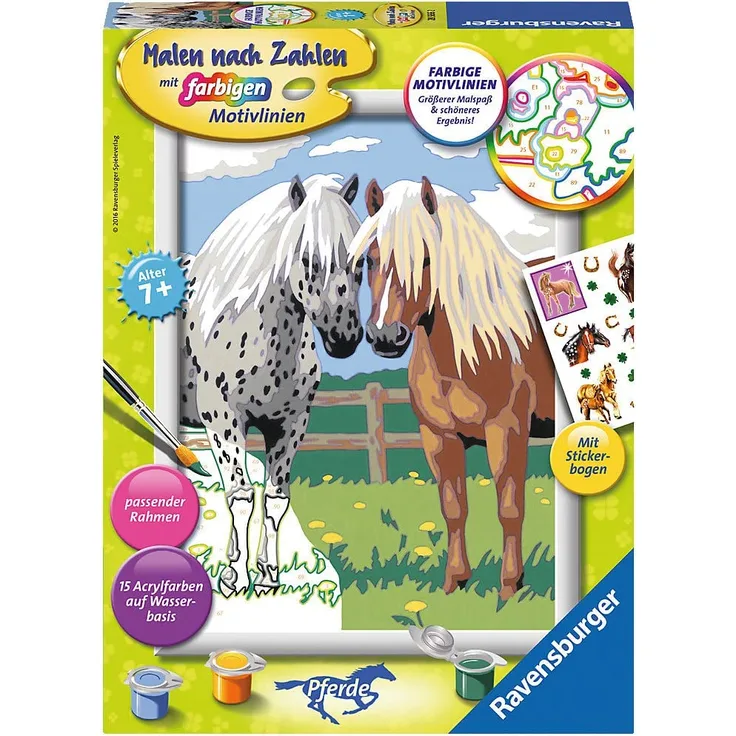 Ravensburger Malen nach Zahlen 28566 - Glückliche Pferde