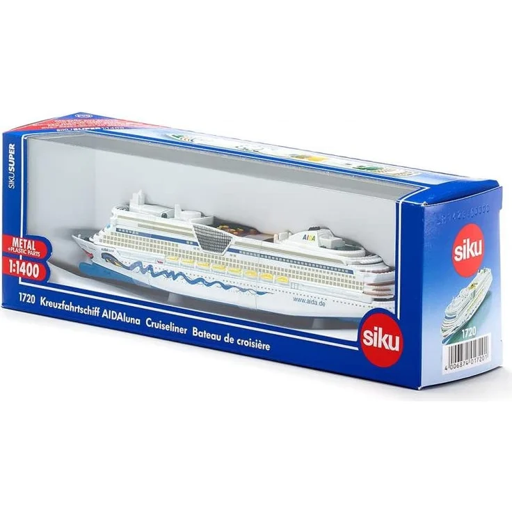 SIKU 1720, Kreuzfahrtschiff AIDALuna, 1:1400, Metall/Kunststoff, AIDA-Optik, Nicht schwimmfähig – Bild 7