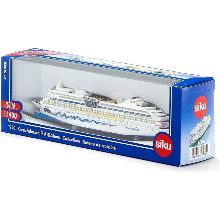 SIKU 1720, Kreuzfahrtschiff AIDALuna, 1:1400, Metall/Kunststoff, AIDA-Optik, Nicht schwimmfähig – Bild 9