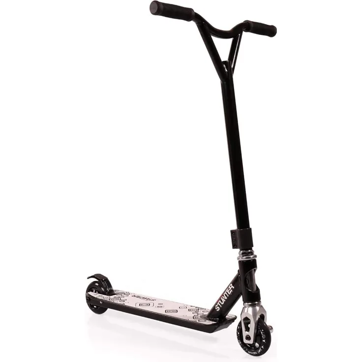 Byox Kinderroller Stunter Aluminium PU Räder ABEC-9 Lenker 360° drehbar Bremse schwarz