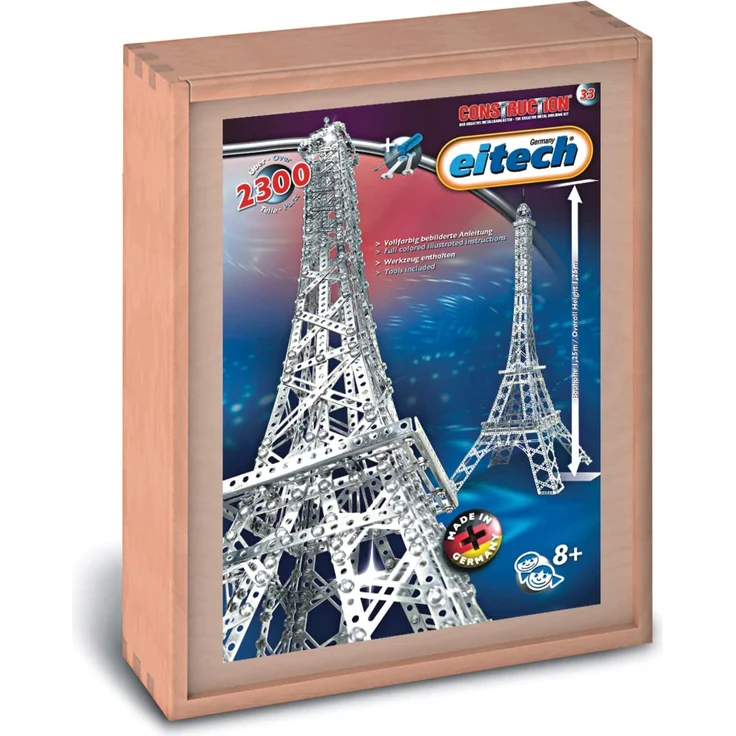 Eitech 00033 Modellbaukästen-Eiffelturm Deluxe Set, 2300-teilig, Multi Color – Bild 1