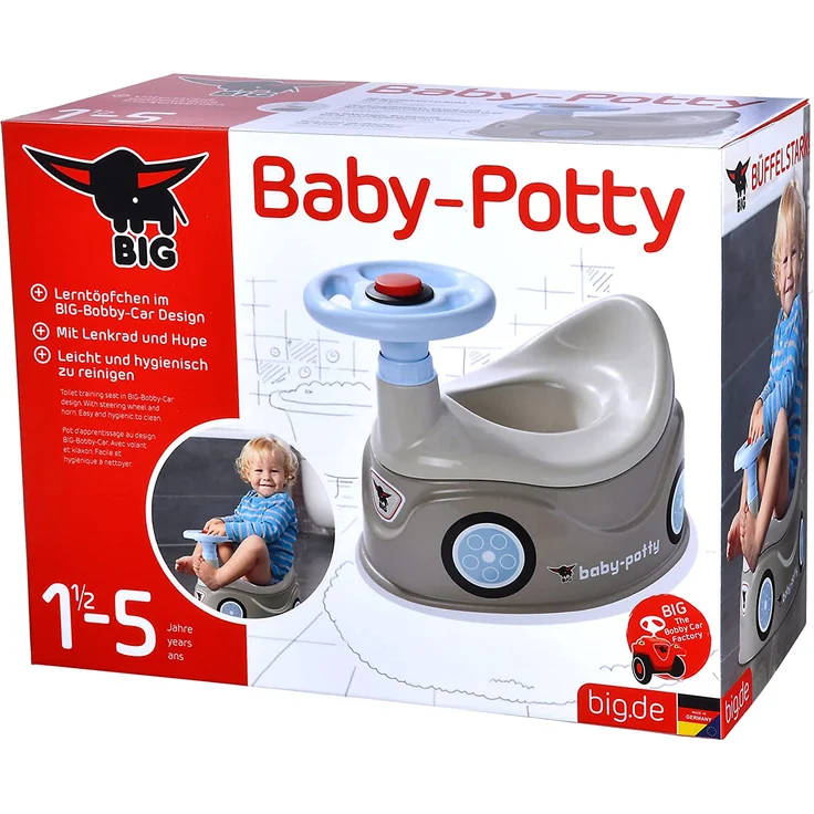 BIG 800054801 Grau Kunststoff Abbildung Baby-Potty Junge/Mädchen 310 mm – Bild 3