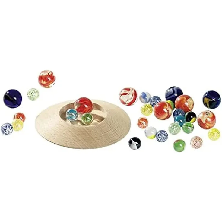 Goki 63947 - Murmeltellerspiel mit 31 Murmeln