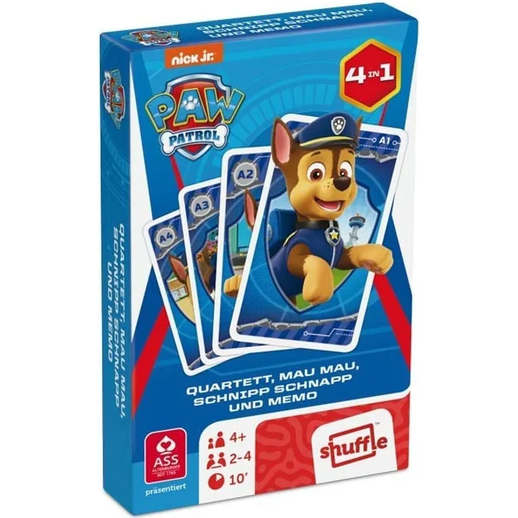 ASS Altenburger 22583134 - Paw Patrol - Quartett, Kartenspiel