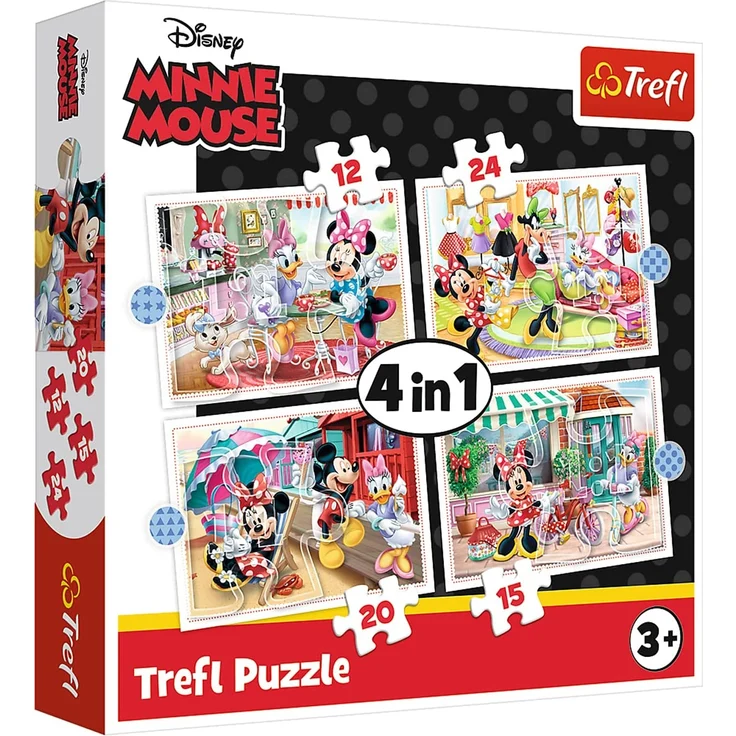 Trefl Puzzle 4in1 Minnie with friends 34355 TREFL – Bild 1