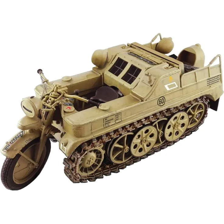 Italeri KETTENKRAD Military motorcycle model Montagesatz 1:9 KETTENKRAD Beide Geschlechter Kunststoff