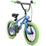 Bikestar Kinderfahrrad 16 Zoll BMX Blau & Grün
