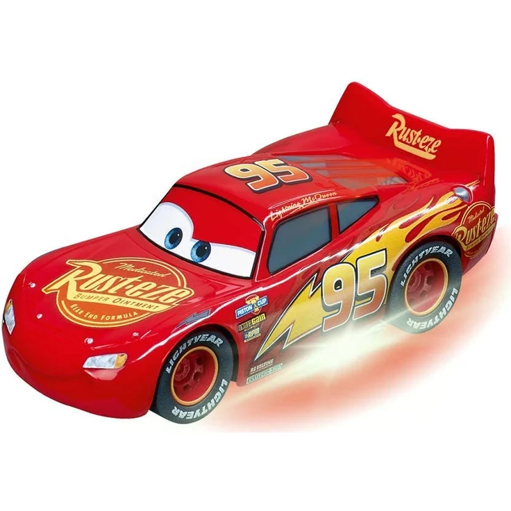 Carrera 20062477 GO!!! 'Disney Pixar Cars Neon Lights', Autorennbahn-Set, für 2 Spieler, 5,3 Meter Streckenlänge, Ab 6 Jahren, mit Lightning McQueen & Jackson Storm Spielzeugautos – Bild 4