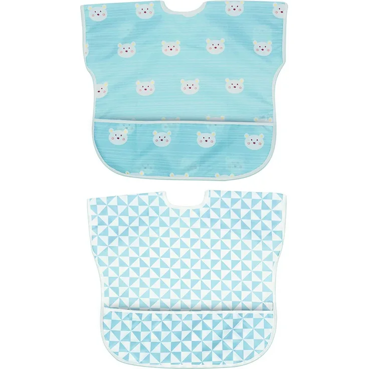 Little Dimsum lätzchen baby lätzchen Ärmellos zum bemalen Lätzchen Schürze mit eingebauten Tasche für Babys/Kleinkinder