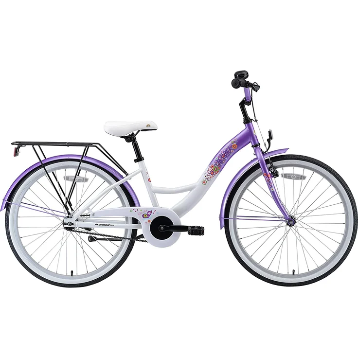 Bikestar Kinder Fahrrad Classic, Lila Weiß, ab 9 Jahre 24 Zoll – Bild 2