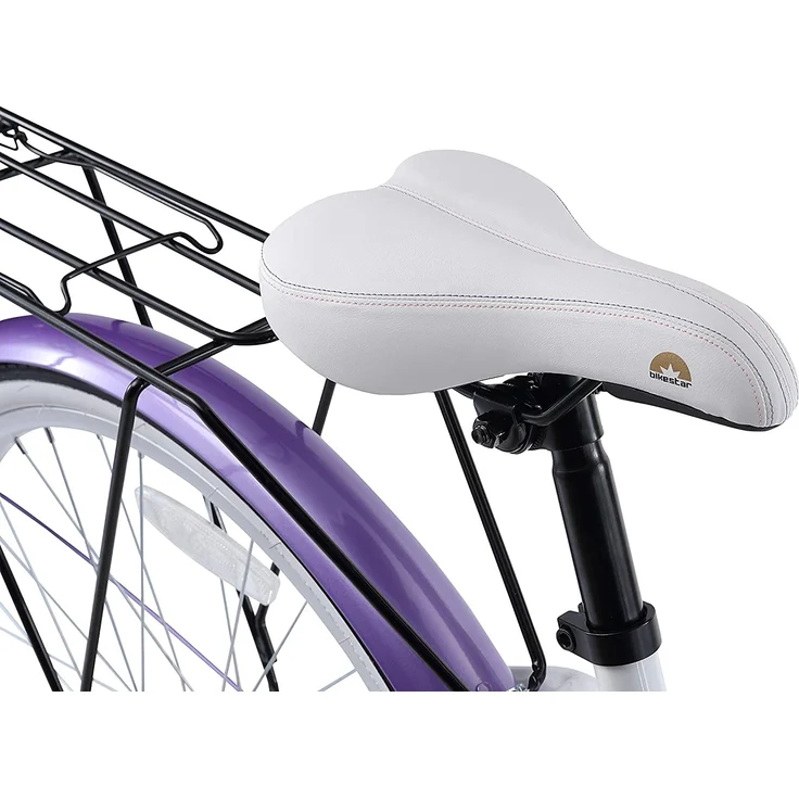 Bikestar Kinder Fahrrad Classic, Lila Weiß, ab 9 Jahre 24 Zoll – Bild 5