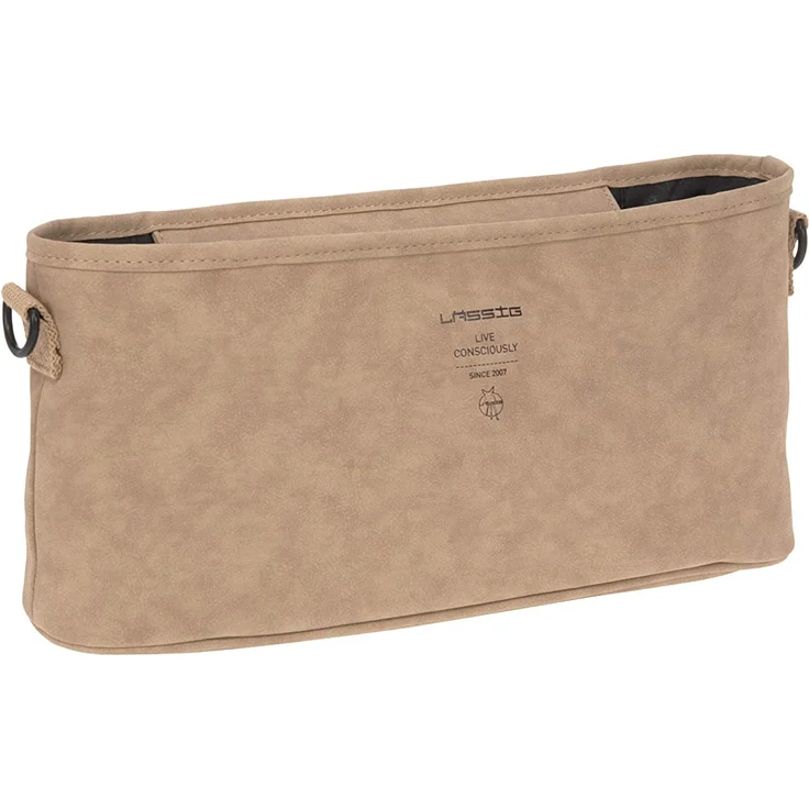 LÄSSIG Kinderwagenorganizer Kinderwagentasche mit Kinderwagenhaken/Tender Buggy Organizer camel – Bild 1
