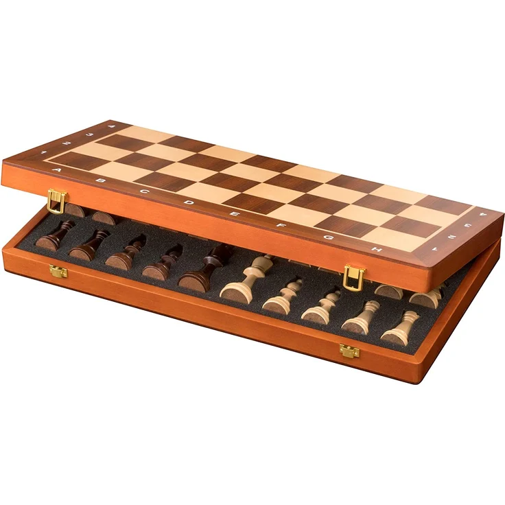 Philos 2611 - Schach, Schachspiel, Schachkassette, Feld 50 mm, Königshöhe 90 mm – Bild 2