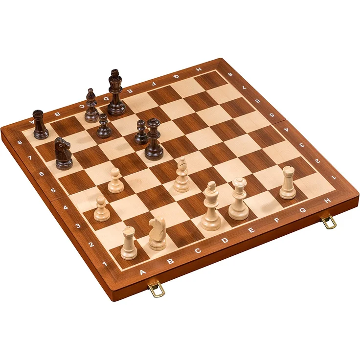Philos 2611 - Schach, Schachspiel, Schachkassette, Feld 50 mm, Königshöhe 90 mm – Bild 4