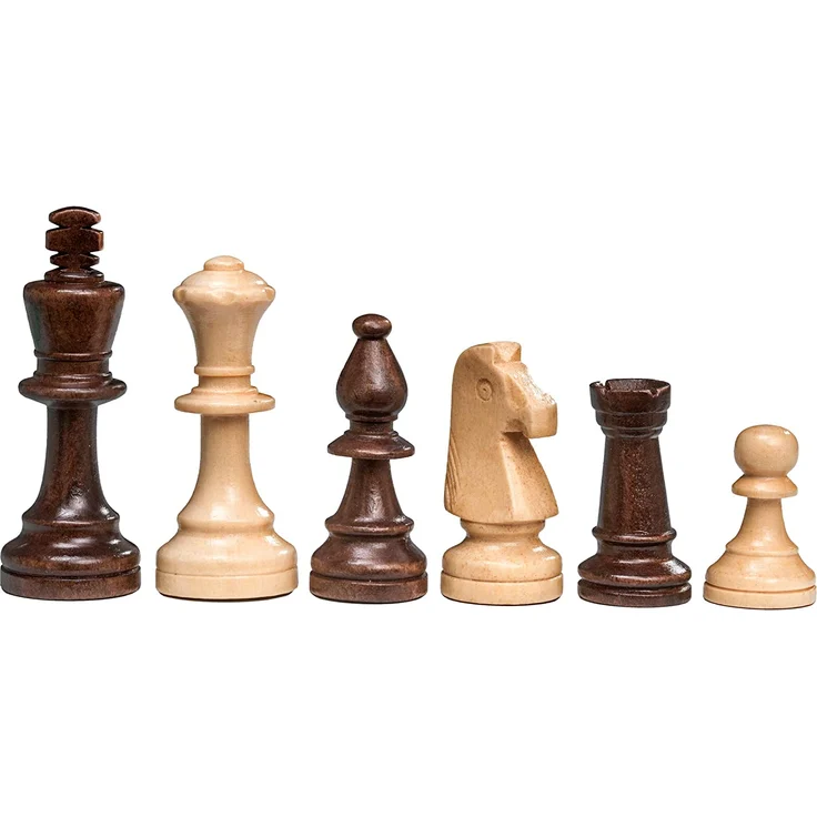 Philos 2611 - Schach, Schachspiel, Schachkassette, Feld 50 mm, Königshöhe 90 mm – Bild 5