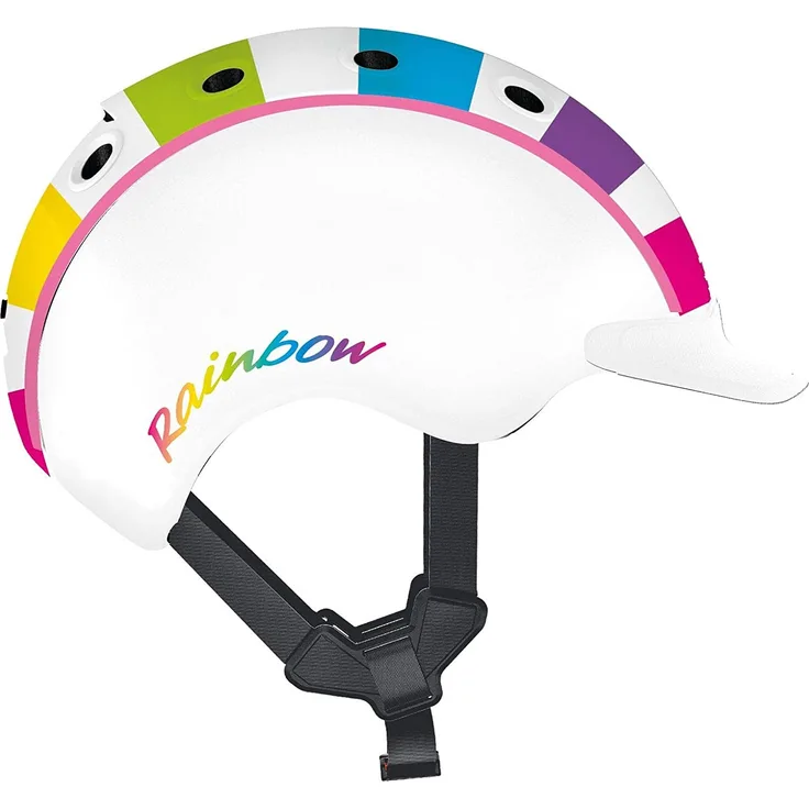 Casco Kinder Mini 2 Regenbogen Fahrradhelm, buntig, S