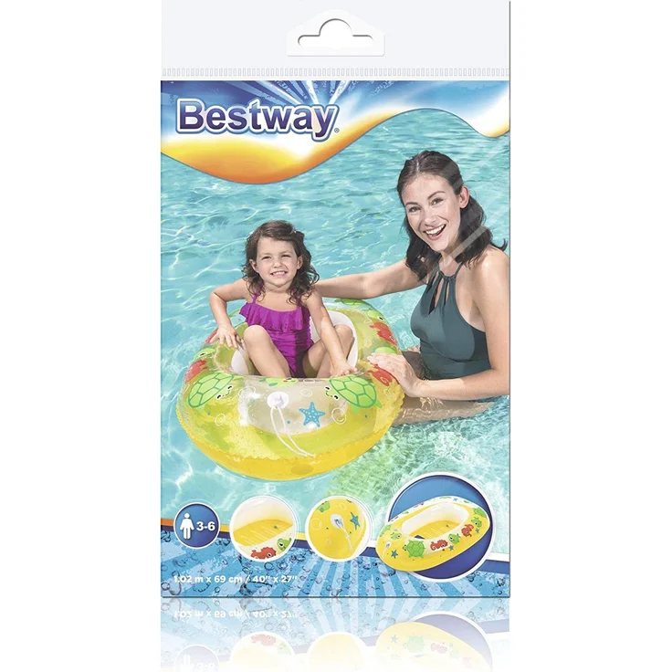 Bestway aufblasbares Schlauchboot für Kinder Kiddie Raft, 102 x 69 cm, 1 Stück, Artikel sortiert – Bild 4