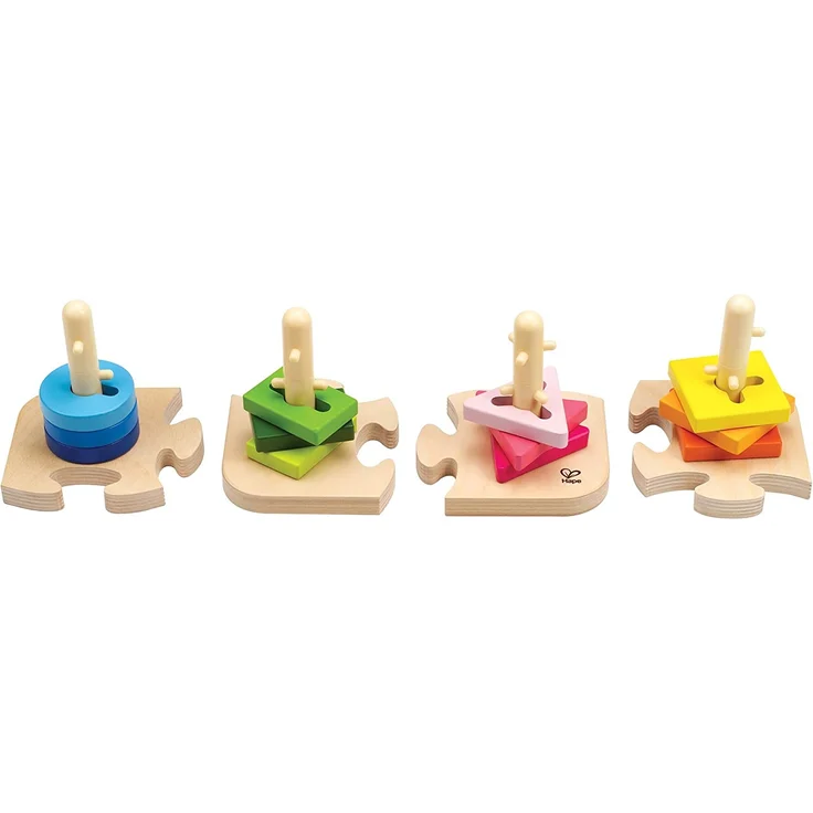 Hape E0411 - Kreatives Steckpuzzle, Motorikspielzeug, aus Holz, ab 18 Monate - Preisvergleich – Bild 3