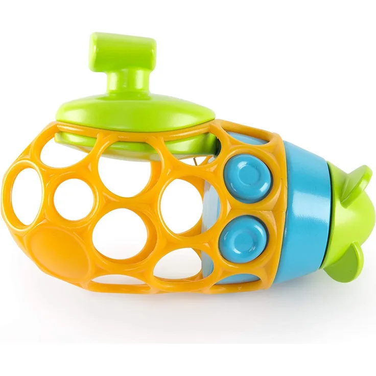 Bright Starts, Oball U-Boot Badespielzeug aus leicht greifbarem, schwimmendem Material mit aufziehbarem Propeller