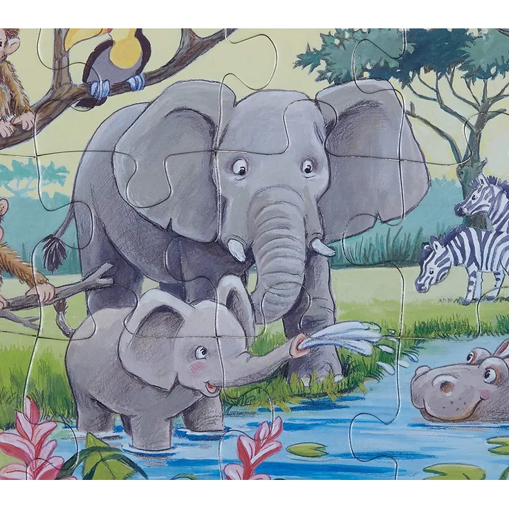 Ravensburger Rahmenpuzzle 15 Teile Tiere Afrikas – Bild 4