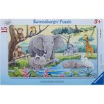 Ravensburger Rahmenpuzzle 15 Teile Tiere Afrikas