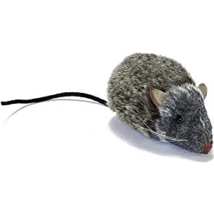 HANSA Plüschmaus, Grau, 9 cm