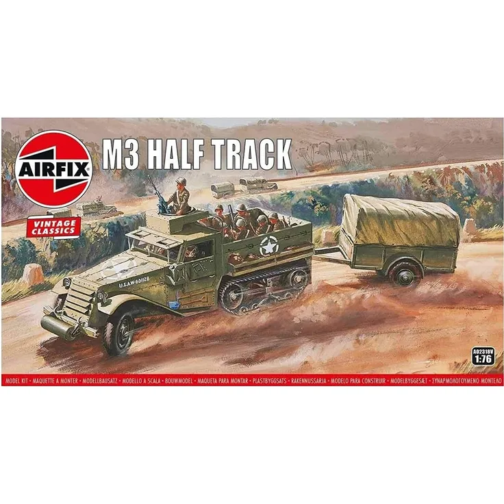Airfix A02318V Military truck model Vormontiert 1:76 M3 Half-Track Männlich Kunststoff