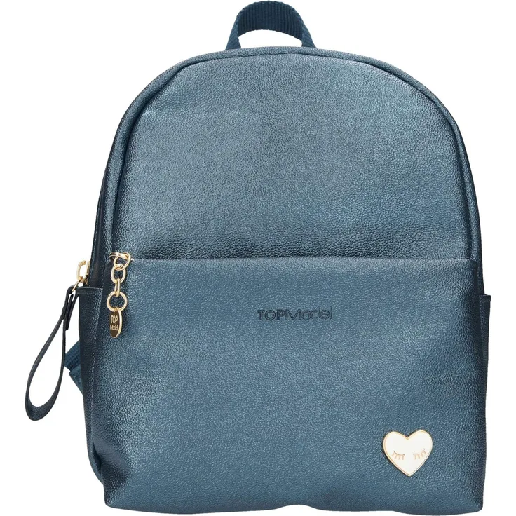 Depesche 10818 Rucksack aus Kunstleder TOPModel, blau, ca. 15 x 19,5 x 22,5 cm