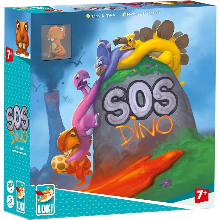 Loki 514746 SOS Dino Kinderspiel, Mehrfarbig