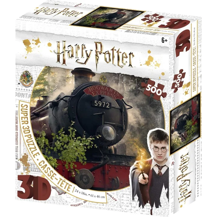 Harry Potter Hogwarts Express 3D-Puzzle, Mehrfarbig, 500 Teile