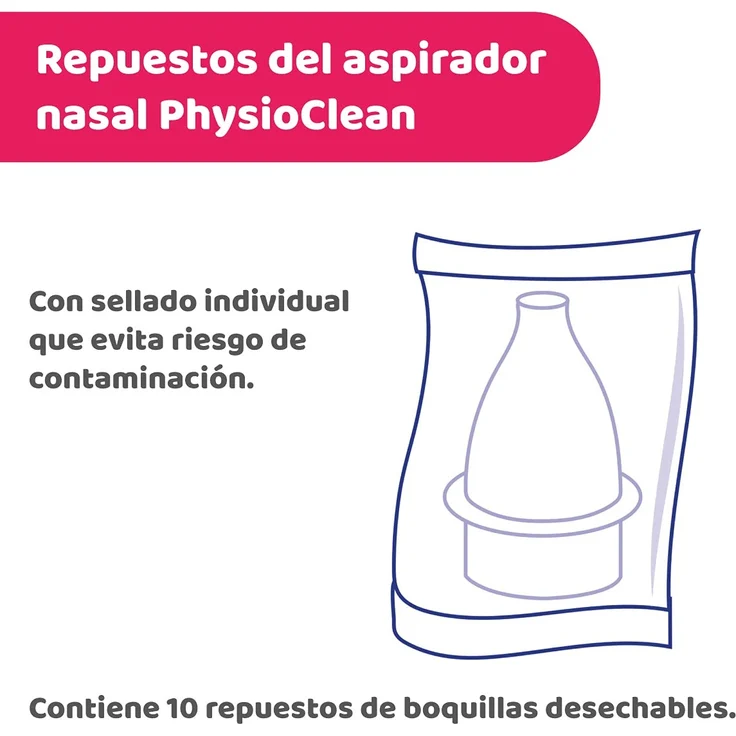 Chicco Ersatzteile für Nasenschleimentferner Physio Clean – Bild 3
