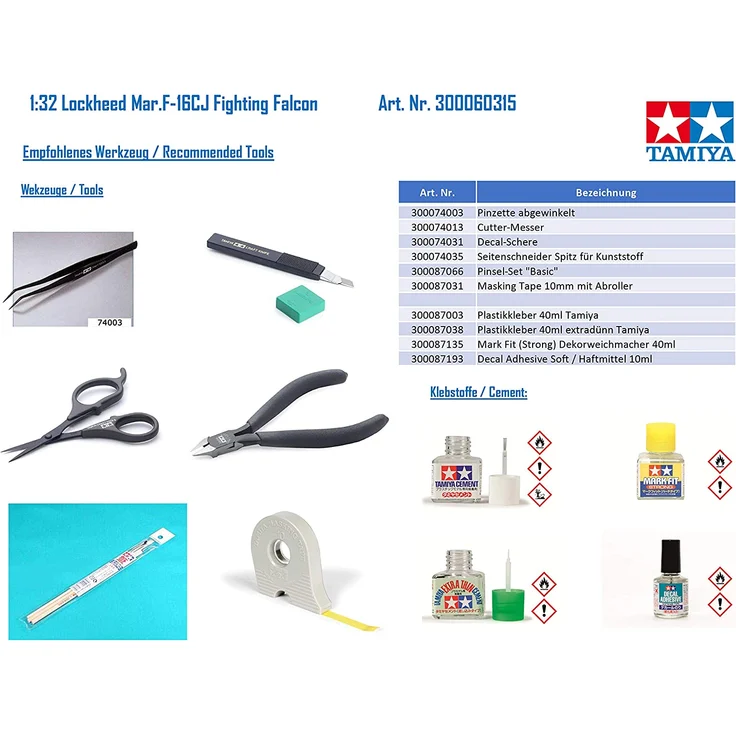 TAMIYA 300060315 1:32 Lockheed Mar. F-16CJ Fighting Falcon - Preisvergleich – Bild 2