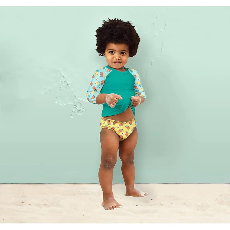 Bambino Mio, Wiederverwendbare Schwimmwindel, auslaufsicher, stylisch und leicht, Milde Melone, XL (2 Jahre+) – Bild 3