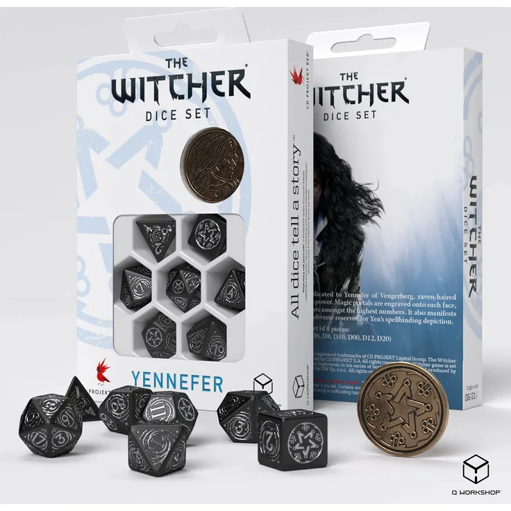 Q-Workshop WYE37 - The Witcher Dice Set: Yennefer – The Obsidian Star (7)
