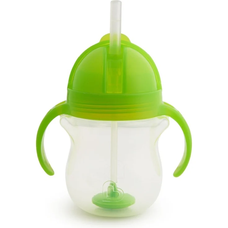 Munchkin Click Lock Trinkhalmbecher mit beschwertem Halm, grün, 207 ml – Bild 1