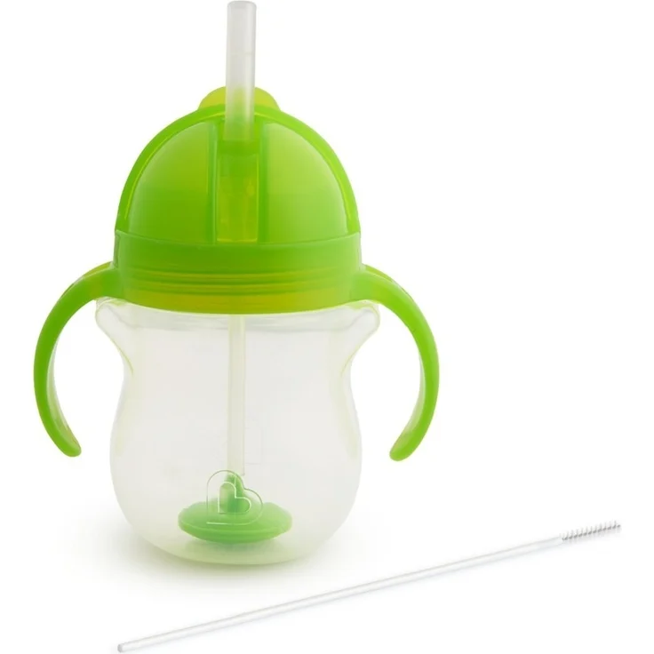 Munchkin Click Lock Trinkhalmbecher mit beschwertem Halm, grün, 207 ml – Bild 2