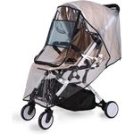 bemece Universal Regenschutz für Kinderwagen, Regenverdeck für buggy, Bequemes Zugangsfenster, Gute Luftzirkulation, Schadstofffrei