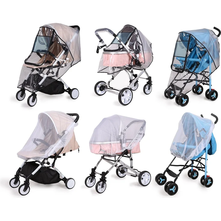 bemece Universal Regenschutz für Kinderwagen, Regenverdeck für buggy, Bequemes Zugangsfenster, Gute Luftzirkulation, Schadstofffrei – Bild 8