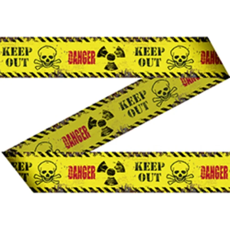 Folat bandgefahr 15 Meter gelb/schwarz